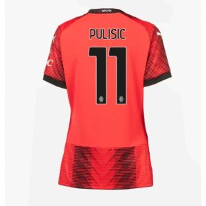 AC Milan Fotballdrakt Dame Christian Pulisic #11 Hjemmetrøye 2023-24 Kortermet