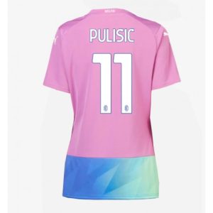 AC Milan Fotballdrakt Dame Christian Pulisic #11 Tredje Trøye 2023-24 Kortermet