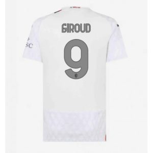 AC Milan Fotballdrakt Dame Olivier Giroud #9 Bortetrøye 2023-24 Kortermet