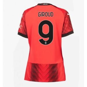 AC Milan Fotballdrakt Dame Olivier Giroud #9 Hjemmetrøye 2023-24 Kortermet