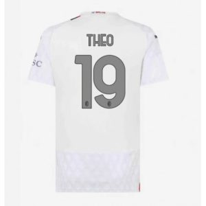 AC Milan Fotballdrakt Dame Theo Hernandez #19 Bortetrøye 2023-24 Kortermet