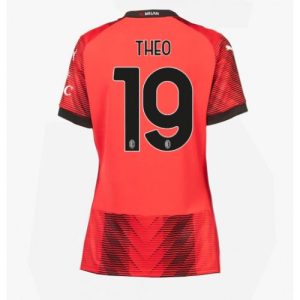 AC Milan Fotballdrakt Dame Theo Hernandez #19 Hjemmetrøye 2023-24 Kortermet