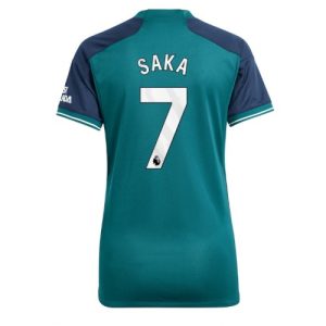 Arsenal Fotballdrakt Dame Bukayo Saka #7 Tredje Trøye 2023-24 Kortermet