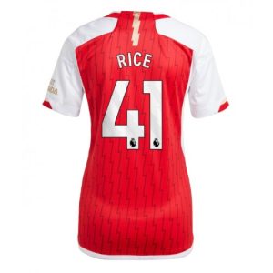 Arsenal Fotballdrakt Dame Declan Rice #41 Hjemmetrøye 2023-24 Kortermet