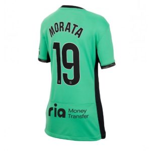 Atletico Madrid Fotballdrakt Dame Alvaro Morata #19 Tredje Trøye 2023-24 Kortermet