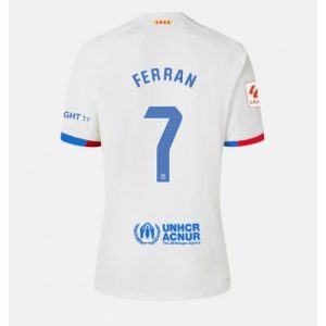 Barcelona Fotballdrakt Dame Ferran Torres #7 Bortetrøye 2023-24 Kortermet