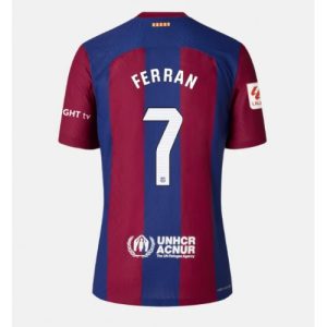 Barcelona Fotballdrakt Dame Ferran Torres #7 Hjemmetrøye 2023-24 Kortermet