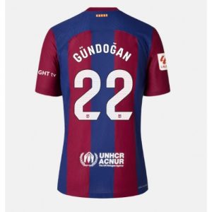 Barcelona Fotballdrakt Dame Ilkay Gundogan #22 Hjemmetrøye 2023-24 Kortermet