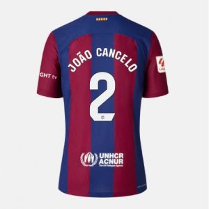 Barcelona Fotballdrakt Dame Joao Cancelo #2 Hjemmetrøye 2023-24 Kortermet