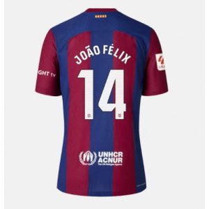 Barcelona Fotballdrakt Dame Joao Felix #14 Hjemmetrøye 2023-24 Kortermet