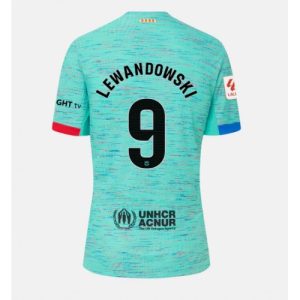 Barcelona Fotballdrakt Dame Robert Lewandowski #9 Tredje Trøye 2023-24 Kortermet