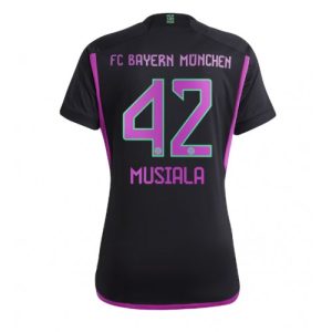 Bayern Munich Fotballdrakt Dame Jamal Musiala #42 Bortetrøye 2023-24 Kortermet