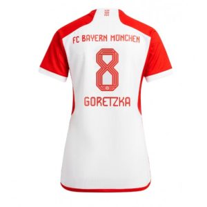 Bayern Munich Fotballdrakt Dame Leon Goretzka #8 Hjemmetrøye 2023-24 Kortermet