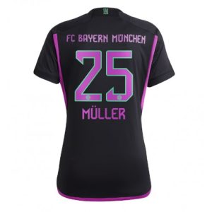 Bayern Munich Fotballdrakt Dame Thomas Muller #25 Bortetrøye 2023-24 Kortermet