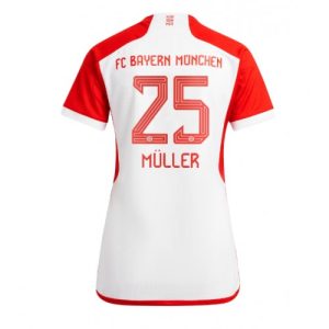 Bayern Munich Fotballdrakt Dame Thomas Muller #25 Hjemmetrøye 2023-24 Kortermet