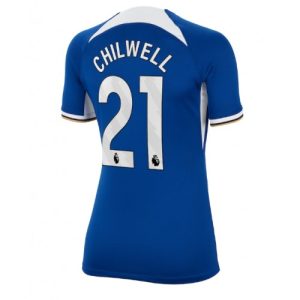 Chelsea Fotballdrakt Dame Ben Chilwell #21 Hjemmetrøye 2023-24 Kortermet