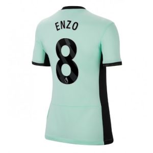 Chelsea Fotballdrakt Dame Enzo Fernandez #8 Tredje Trøye 2023-24 Kortermet