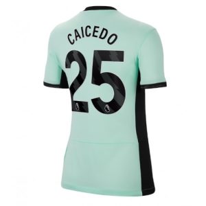 Chelsea Fotballdrakt Dame Moises Caicedo #25 Tredje Trøye 2023-24 Kortermet