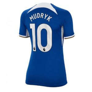 Chelsea Fotballdrakt Dame Mykhailo Mudryk #10 Hjemmetrøye 2023-24 Kortermet