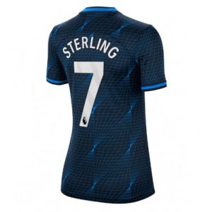 Chelsea Fotballdrakt Dame Raheem Sterling #7 Bortetrøye 2023-24 Kortermet