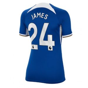 Chelsea Fotballdrakt Dame Reece James #24 Hjemmetrøye 2023-24 Kortermet