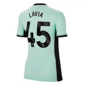 Chelsea Fotballdrakt Dame Romeo Lavia #45 Tredje Trøye 2023-24 Kortermet