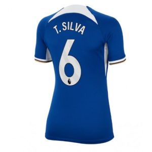 Chelsea Fotballdrakt Dame Thiago Silva #6 Hjemmetrøye 2023-24 Kortermet