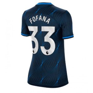Chelsea Fotballdrakt Dame Wesley Fofana #33 Bortetrøye 2023-24 Kortermet