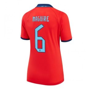 England Fotballdrakt Dame Harry Maguire #6 Bortetrøye FIFA VM 2022 Kortermet