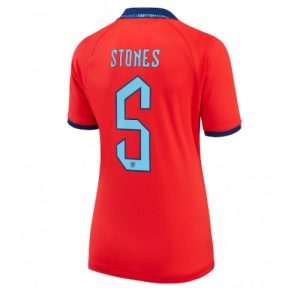 England Fotballdrakt Dame John Stones #5 Bortetrøye FIFA VM 2022 Kortermet