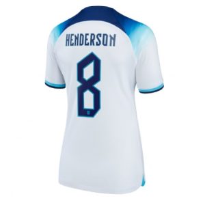 England Fotballdrakt Dame Jordan Henderson #8 Hjemmetrøye FIFA VM 2022 Kortermet