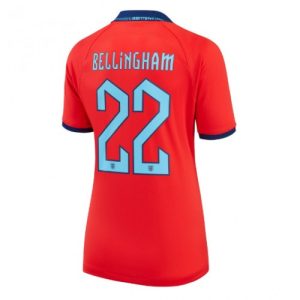 England Fotballdrakt Dame Jude Bellingham #22 Bortetrøye FIFA VM 2022 Kortermet