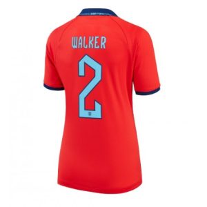 England Fotballdrakt Dame Kyle Walker #2 Bortetrøye FIFA VM 2022 Kortermet