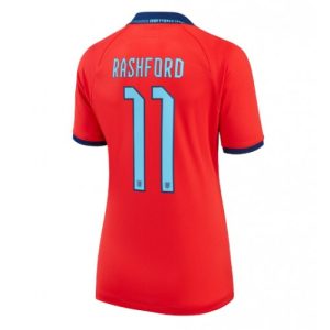 England Fotballdrakt Dame Marcus Rashford #11 Bortetrøye FIFA VM 2022 Kortermet
