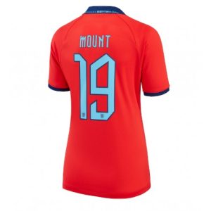 England Fotballdrakt Dame Mason Mount #19 Bortetrøye FIFA VM 2022 Kortermet