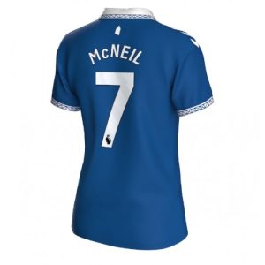 Fotballdrakt Dame Everton Dwight McNeil #7 Hjemmetrøye 2023-24 Kortermet