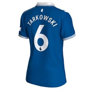 Fotballdrakt Dame Everton James Tarkowski #6 Hjemmetrøye 2023-24 Kortermet