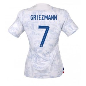 Fotballdrakt Dame Frankrike Antoine Griezmann #7 Bortetrøye FIFA VM 2022 Kortermet