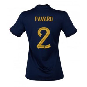 Fotballdrakt Dame Frankrike Benjamin Pavard #2 Hjemmetrøye FIFA VM 2022 Kortermet
