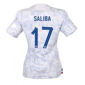 Fotballdrakt Dame Frankrike William Saliba #17 Bortetrøye FIFA VM 2022 Kortermet