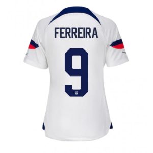 Fotballdrakt Dame forente stater Jesus Ferreira #9 Hjemmetrøye FIFA VM 2022 Kortermet