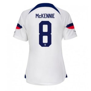 Fotballdrakt Dame forente stater Weston McKennie #8 Hjemmetrøye FIFA VM 2022 Kortermet