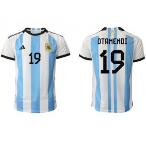 Fotballdrakt Herre Argentina Nicolas Otamendi #19 Hjemmetrøye FIFA VM 2022 Kortermet