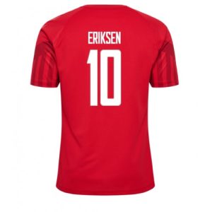 Fotballdrakt Herre Danmark Christian Eriksen #10 Hjemmetrøye FIFA VM 2022 Kortermet