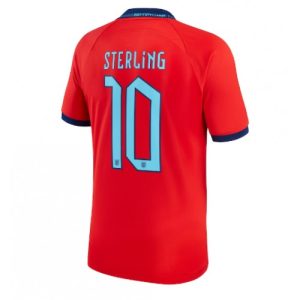 Fotballdrakt Herre England Raheem Sterling #10 Bortetrøye FIFA VM 2022 Kortermet