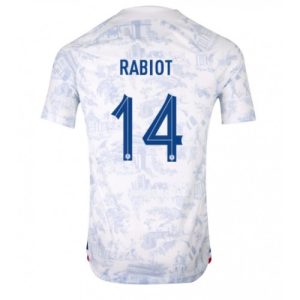 Fotballdrakt Herre Frankrike Adrien Rabiot #14 Bortetrøye FIFA VM 2022 Kortermet