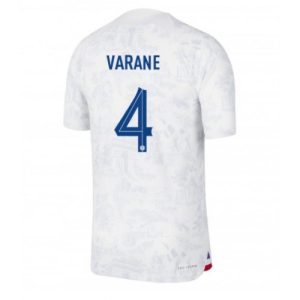 Fotballdrakt Herre Frankrike Raphael Varane #4 Bortetrøye FIFA VM 2022 Kortermet