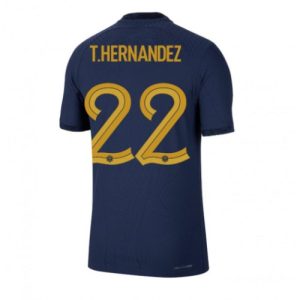 Fotballdrakt Herre Frankrike Theo Hernandez #22 Hjemmetrøye FIFA VM 2022 Kortermet