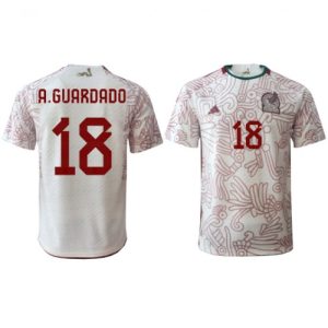 Fotballdrakt Herre Mexico Andres Guardado #18 Bortetrøye FIFA VM 2022 Kortermet