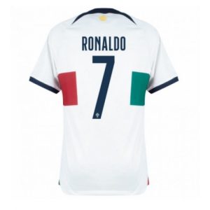 Fotballdrakt Herre Portugal Cristiano Ronaldo #7 Bortetrøye FIFA VM 2022 Kortermet